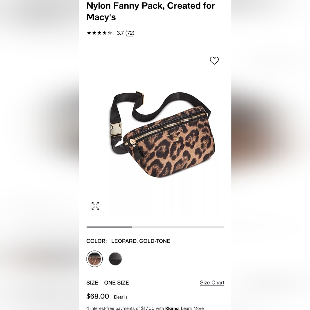 Michael Kors - Nylon Fanny Pack - Picture 1 of 2